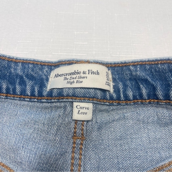Denim Women's Shorts Abercrombie & fitch high rise cargo shorts sz 31 curve love - Picture 7 of 10